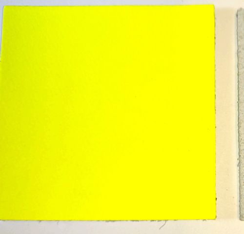 Leather Squares - 60mm x 60mm - Various Colours (Fluorescent Yellow, 1)